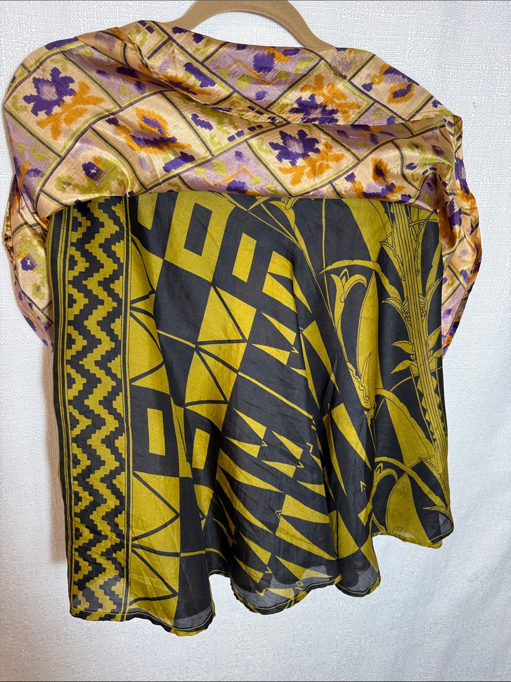 Vintage Kariza Magic Skirt 100% Silk Fairycore Festival Wrap - Picture 5 of 9